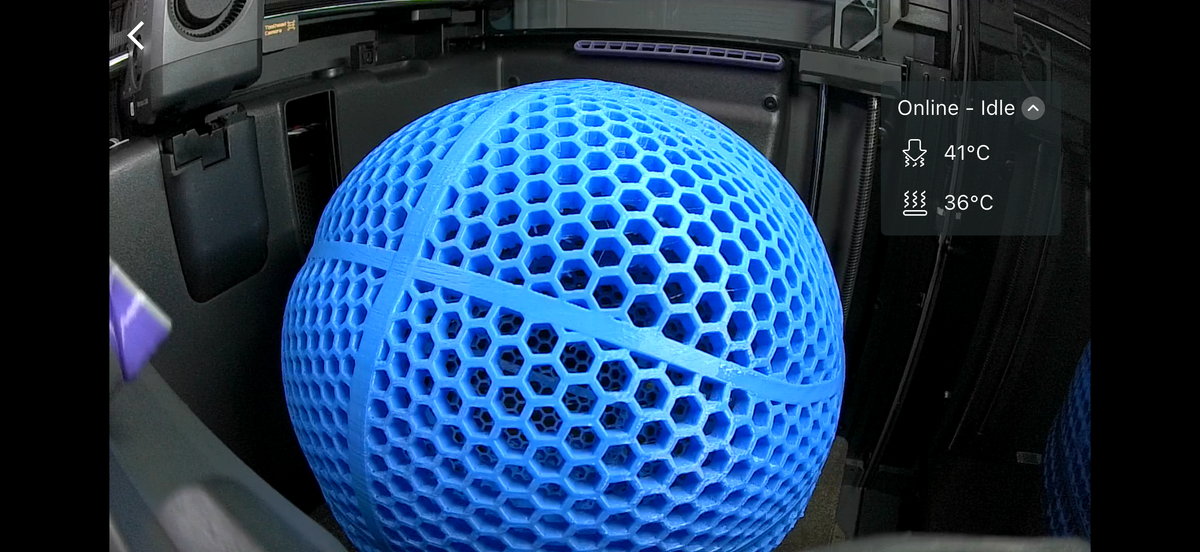 Airless Basketball 3D Printed
